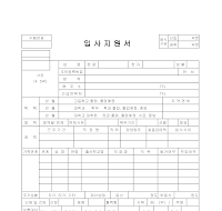 입사지원서 입사지원서